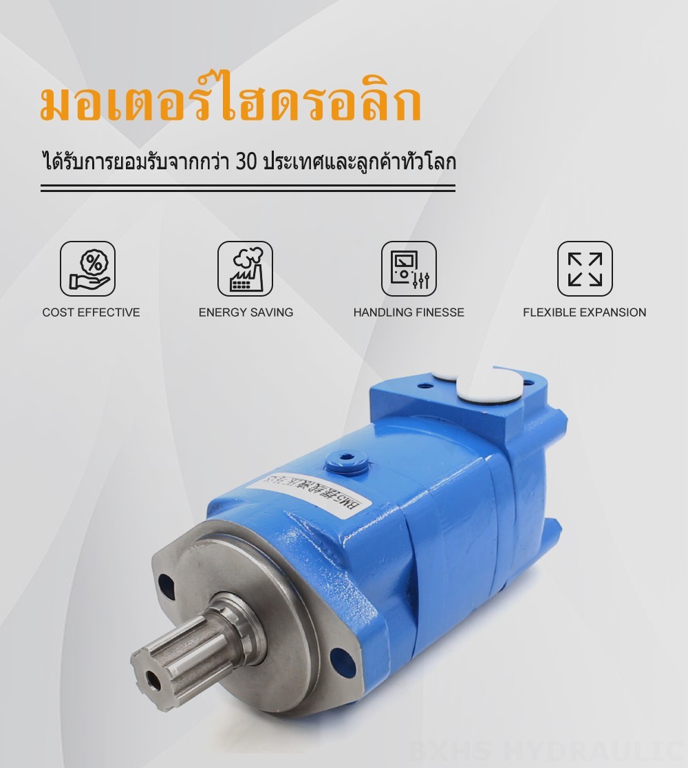 BM5_มอเตอร์ไฮดรอลิกแบบไซโคลอยด์-3 125 ซีซี/รอบ 75 ลิตร/นาที มอเตอร์ไฮดรอลิก